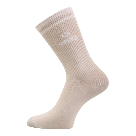 Superga Geribde gebreide sokken voor volwassenen (pak van 3) (Perzik/Wit/Tan) - Image 2