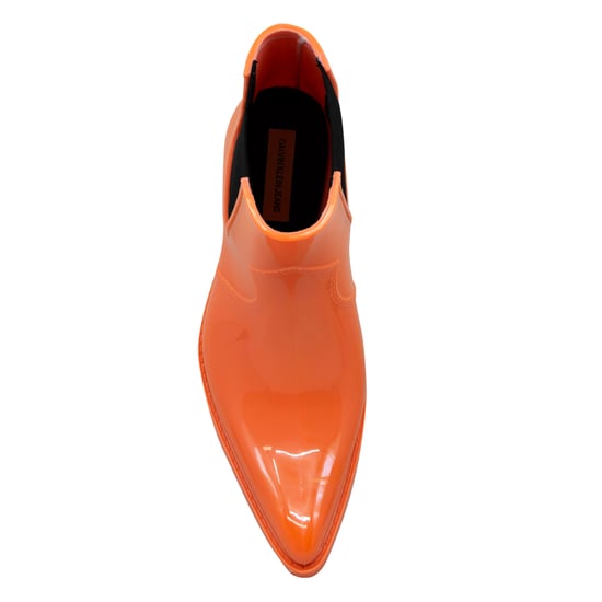 Calvin Klein Carol Rubber Womens Orange Wellington Boots