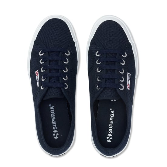 Superga Unisex 2750 Cotu Classic Vegan Sportschoenen voor volwassenen (Marine / Wit) - Image 4