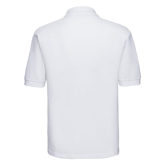 Russell Heren Klassiek Polycotton Poloshirt (Wit) - Image 2