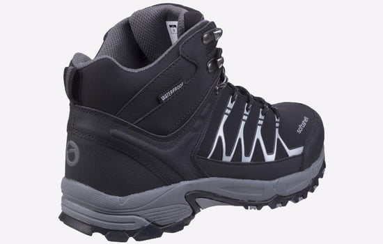 Cotswold Abbeydale Mid Heren Zwart/Grijze Wandelschoenen - Image 3