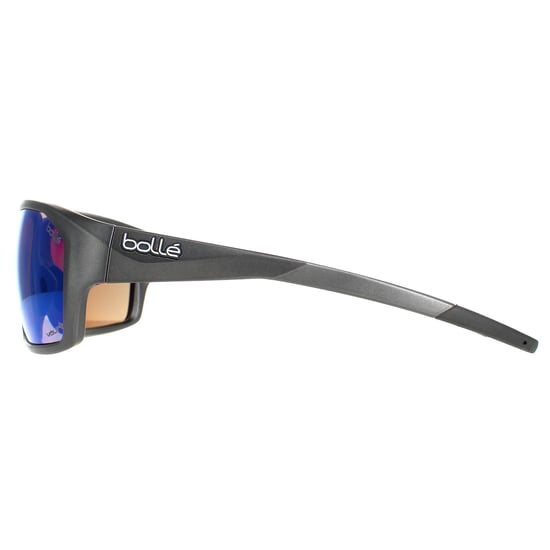 Bolle Wrap Unisex Matte Titanium Volt+ Offshore Polarized Fenix Sunglasses