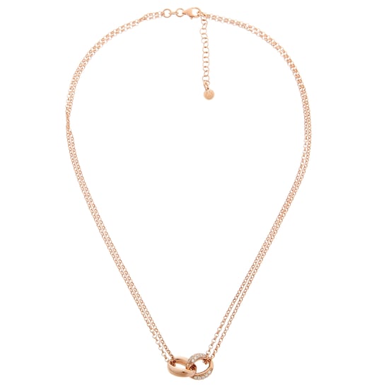 Orphelia Women's 925 Sterling Silver Necklace - Rose ZK-7176/RG