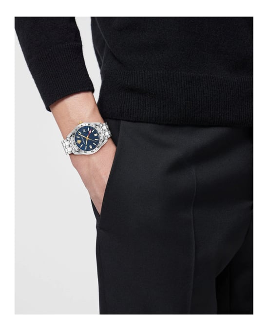 Versace Greca Time Gmt Heren Horloge Zilverkleurig VE7C00523 - Image 3