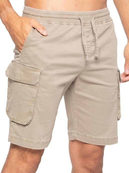 Enzo | Heren Cargo Korte Broek - Beige - Image 3