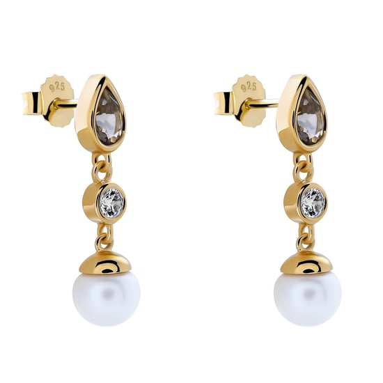 Orphelia 'Lylou' Dames 925 Sterling Zilveren Oorbellen - Goud ZO-7498/G - Image 1