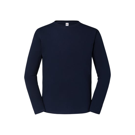 Fruit of the Loom Heren Iconic Premium T-shirt met lange mouwen (Deep Navy) - Image 1