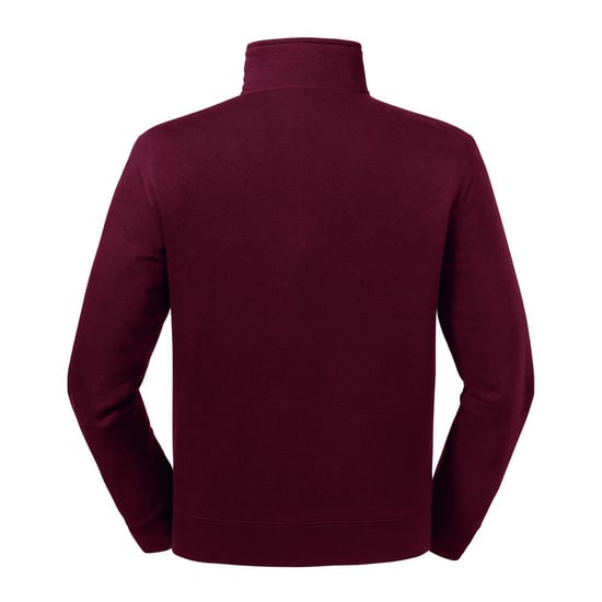 Russell Heren Authentieke Zip Neck Sweatshirt (Bourgondië) - Image 2