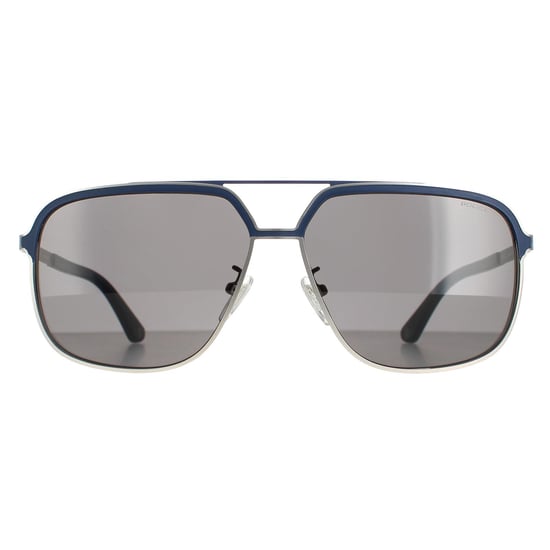 Police Aviator Mens Matt Palladium and Dark Blue Blue Grey SPLA58C Record 3