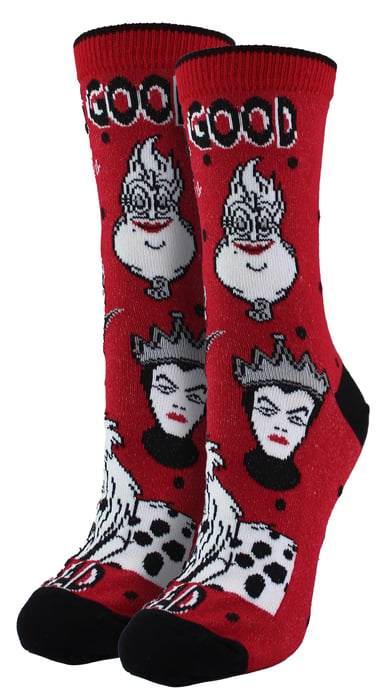 Disney Slechteriken Sokken voor Vrouwen | Casual Noviteit Dressokken | Disney Cadeaus voor Haar - Slechteriken - Image 1