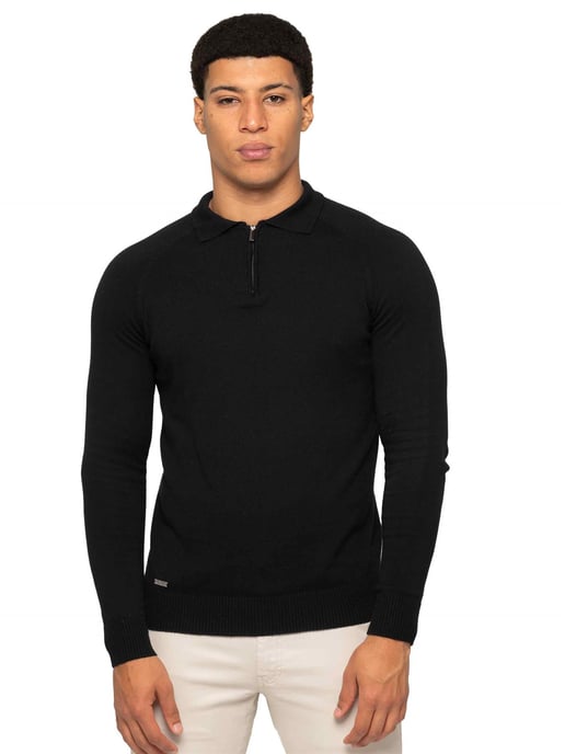 Enzo Milano heren polotrui met halve rits - Image 1