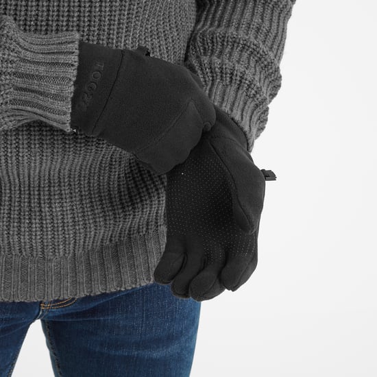 Stride Microfleece Gloves Black - Image 1