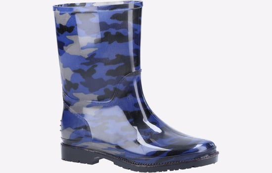 Cotswold PVC Jnr Meisjes Navy Camo Regenlaarzen Van Pvc - Image 2