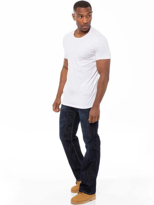 Enzo | Heren Regular Fit Denim Jeans met Riem - Donkerblauw - Image 5