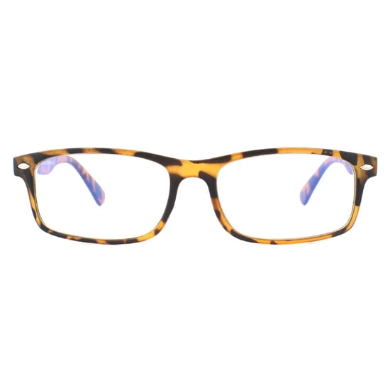 Montana Rectangular Unisex Matte Turtle Brown Glasses