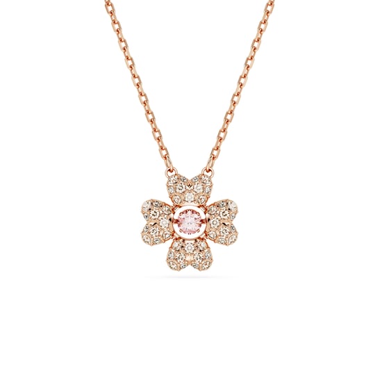 Swarovski 'Idyllia' Dames Gouden Geplateerde Metalen Ketting - Roze 5674211 - Image 1
