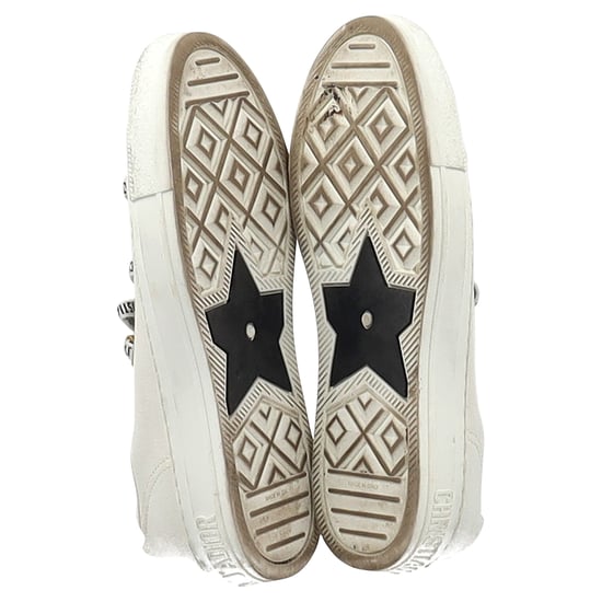 Christian Dior Walk’N’Dior Sneakers in White Cotton Canvas - Image 6
