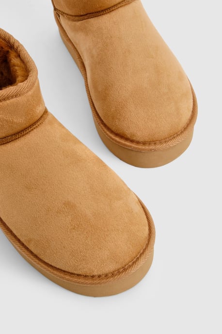 Platform Cosy Ankle Boots