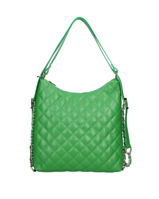 Roberta Rossi Shoulder bag convertible into a backpack Women LIGHT GREEN