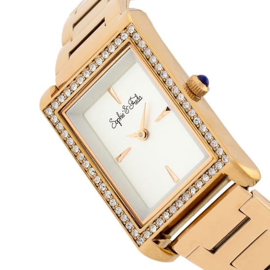 Sophie and Freda Wilmington Bracelet Watch w/Swarovski Crystals