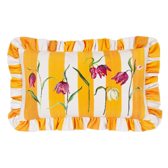 Wylder Nature Marais Fritillaries Gedrukte Chenille Polyester Gevulde Kussen - Image 1
