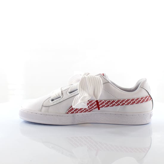 Puma Basket Heart AOP Womens White Trainers