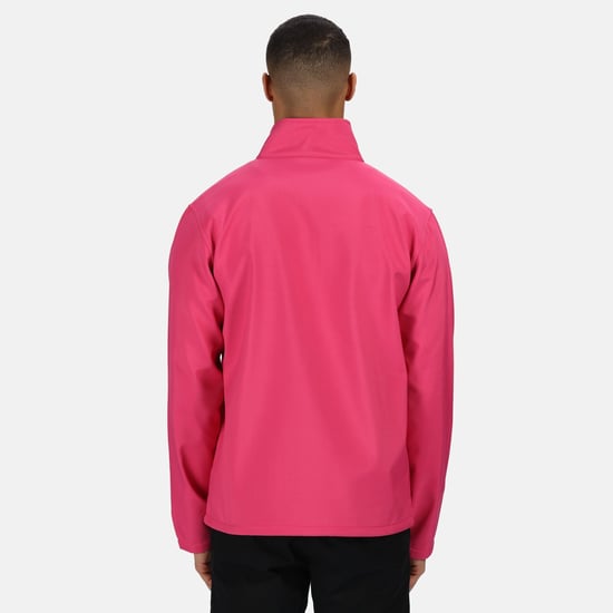 Regatta Standout Mens Ablaze Printable Softshell Jacket (Hot Pink)