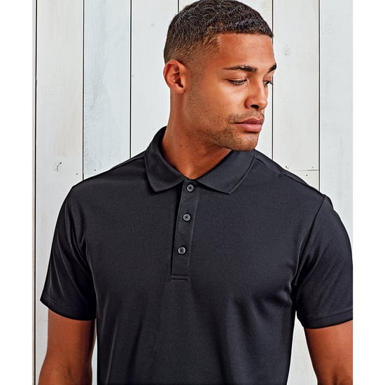 Premier Heren Duurzaam Poloshirt (Zwart) - Image 2