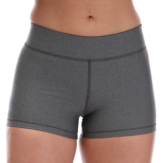 Women's Under Armour HeatGear Mid Rise Shorts in Grey