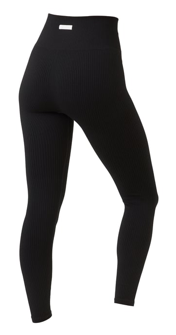 Björn Borg - Dames Naadloze Ribbels Vrije Tights Leggings - Zwart - Image 2