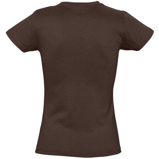 SOLS Dames/dames Imperial Heavy Short Sleeve T-Shirt (Chocolade) - Image 2