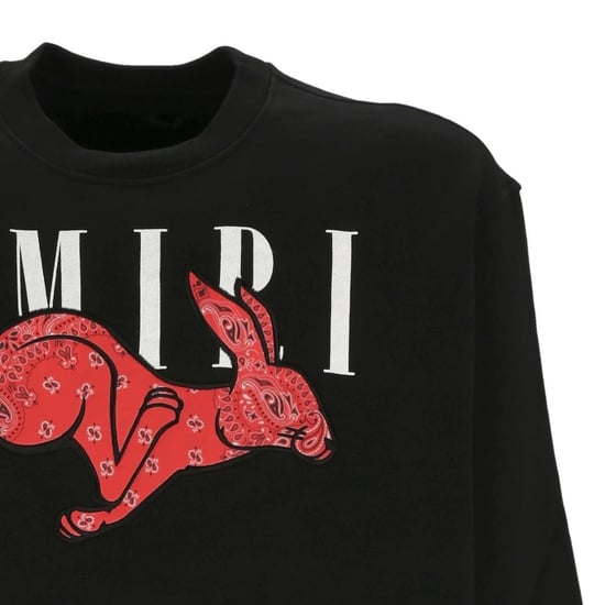 Amiri Cny Rabbit Logo Black Sweatshirt