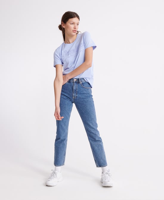 Superdry Vintage Logo Embossed Outline T-Shirt