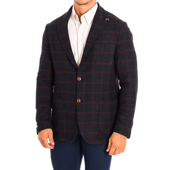 Long sleeve regular fit blazer with button closure TMJ002-JQ036 man