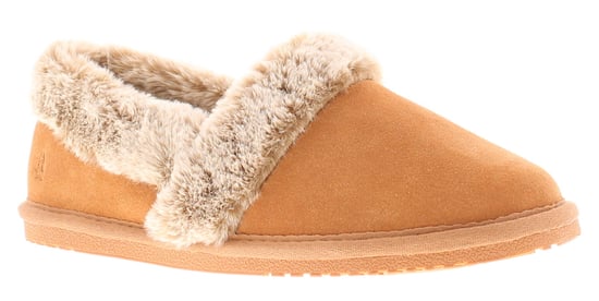 Hush Puppies Ariel Suède Dames Pantoffels In Tan - Image 1