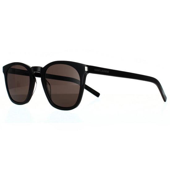 Saint Laurent Square Unisex Black Grey Sunglasses