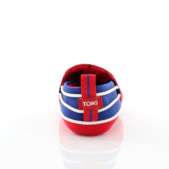 Toms x Marvel Spiderman Face Print Tiny Lima Slip On Shoes - Kids