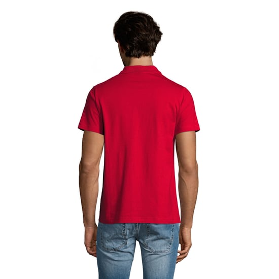 SOLS Heren Prescott Jersey Poloshirt (Rood) - Image 2