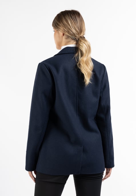 Dreimaster Lange blazer van wolmix Dames nachtblauw - Image 4