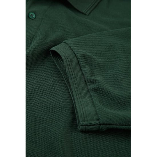 Russell Heren Ripple Collar & Manchet Poloshirt met korte mouwen (Fles groen) - Image 5
