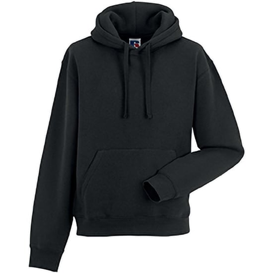 Russell Heren Authentieke Hooded Sweatshirt / Hoodie (Zwart) - Image 3