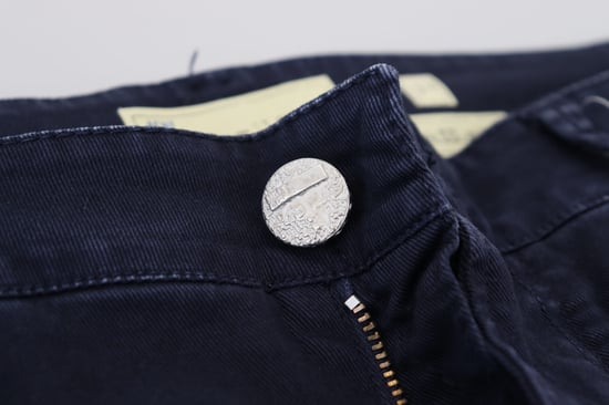 Acht Heren Blauwe Katoenen Aansluitende Slim Fit Casual Spijkerbroek - Image 6