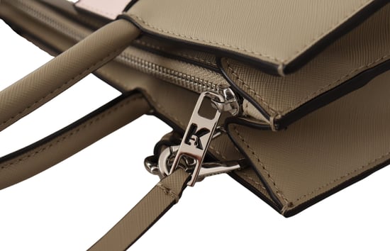 Karl Lagerfeld Sage Green Polyurethane Tote Shoulder Women's Bag