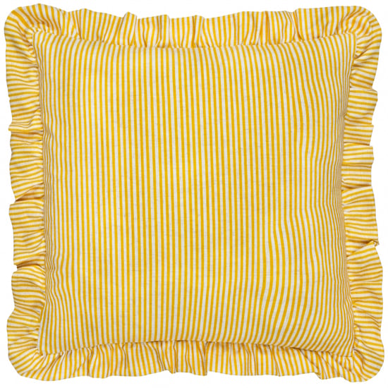 Wylder Martha Embroidered Ruffle Polyester Filled Cushion