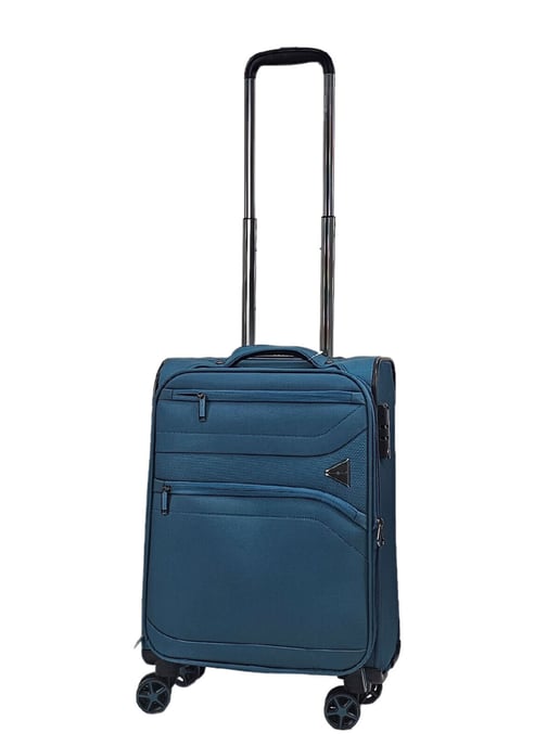 Lightweight Teal 8 Wheel Travel Luggage Suitcases