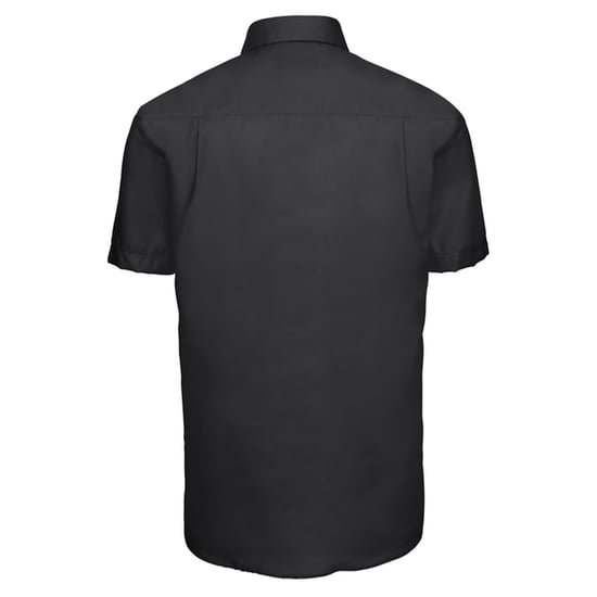 Russell Collection Heren Classic Ultimate Non-Iron Shirt met Korte Mouwen (Zwart) - Image 2