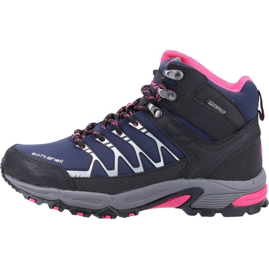 Cotswold Abbeydale Mid Dames Wandelschoenen Van Rubber In Marineblauw/Zwart/Fuchsia - Image 5