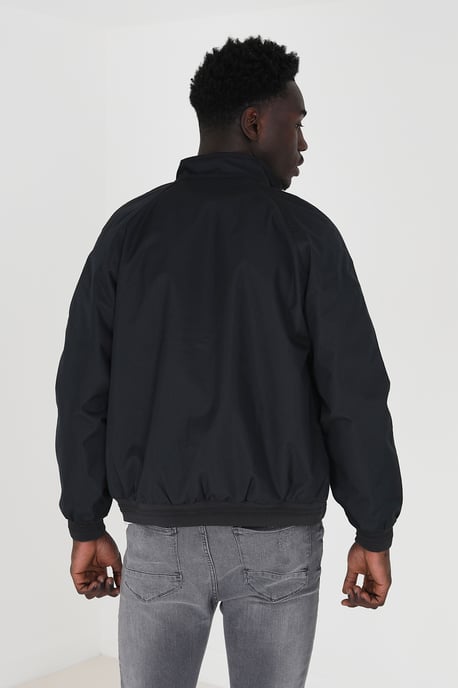 Navy 'Ellis' Lightweight High Neck Harrington Jacket