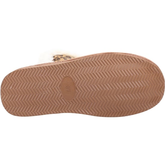 Hush Puppies Dames/dames Ashleigh luipaardprint suède pantoffellaarsjes (Bruin) - Image 4