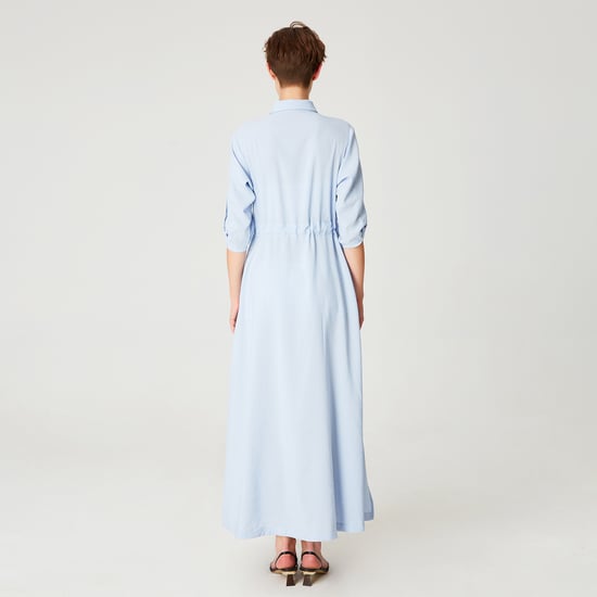 Lange minimalistische shirtjurk - Image 6